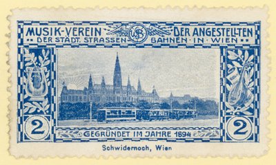 Trikk foran rådhuset, Wien av Austrian School