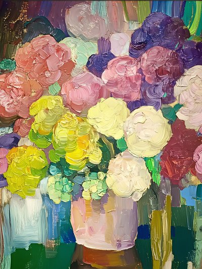 Fargerik blomsterbukett av Avanesova Elena