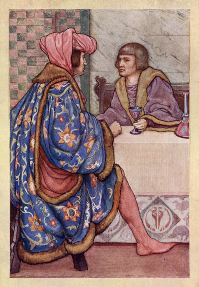 John Keats: Isabella, Or, The Pot Of Basilikum (litho-farge) av Averil Mary Burleigh