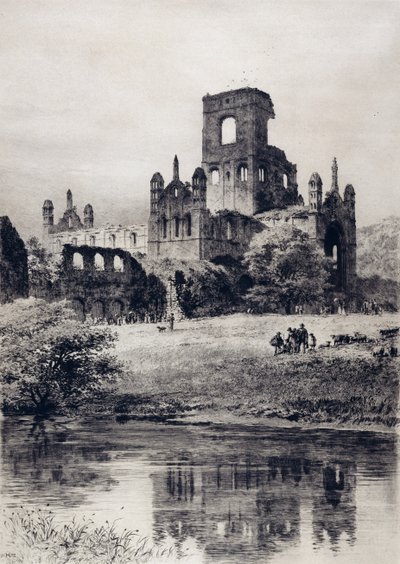 Kirkstall Abbey fra Sør-Øst av Axel Haig