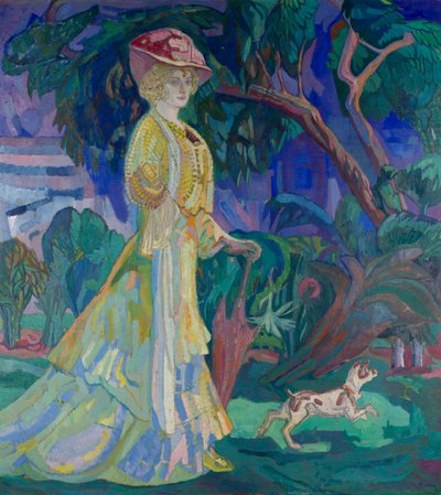 Portrett av kunstnerens kone av Axel Törneman