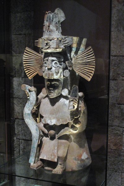 Røkelsesbrenner i form av guden Tlaloc, Tlahuac, sen postklassisk periode, ca. 1500 av Aztec