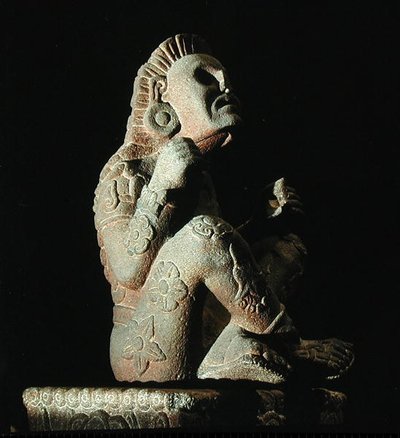 Xochipilli (se også 207566), Late Post Classic Period (1300-1521) (stein) av Aztec Aztec