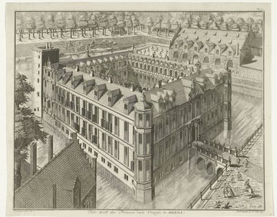 Breda slott Court of the Prince of Orange i Breda (tittel på objekt) av B.F. Immink
