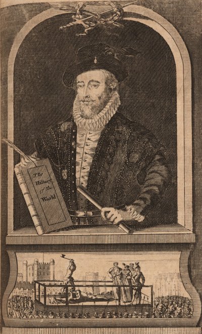 Portrett av Sir Walter Raleigh, 1750-1760-tallet. av B. Cole