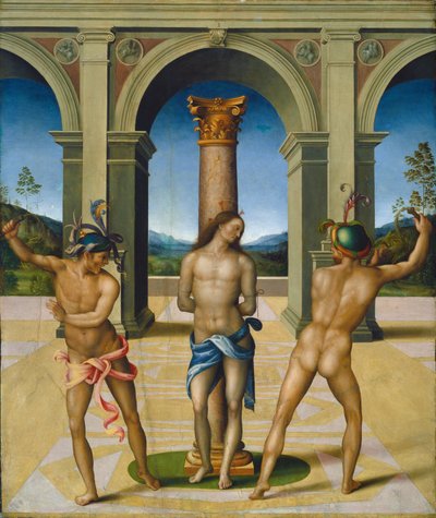 Kristi flagellasjon, ca. 15121515. av Bacchiacca