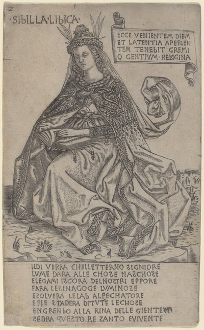 Libyske Sibyl, ca. 14701480. av Baccio Baldini