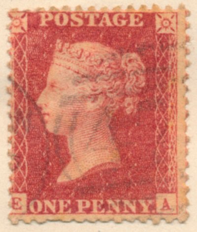 The Penny Red-frimerket, 1841 av Bacon and Co Perkins