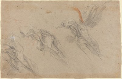 Draperistudier [recto] av Baldassare Franceschini