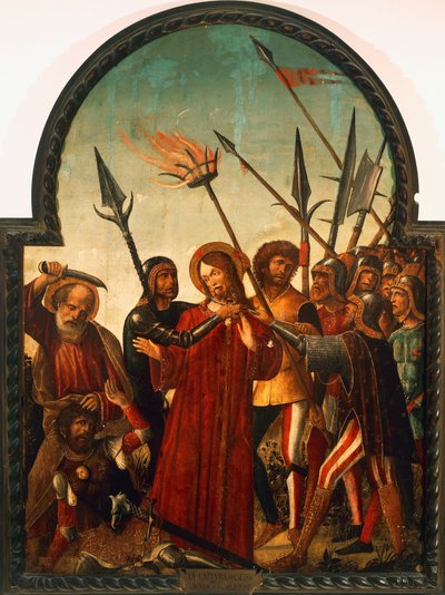 Capturing of Christ, av Baldassare di Matteo Carrari (ca. 1460-1520) av Baldassare di Matteo Carrari