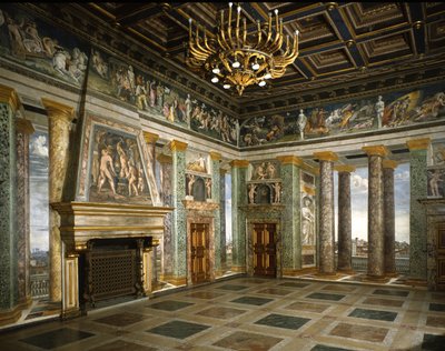 Hall of Perspectives (fresco) av Baldassarre Peruzzi