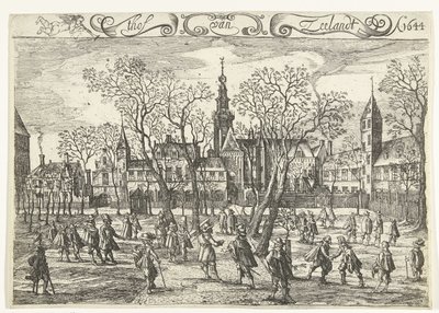 Zeelands domstol i Middelburg, 1644 thof van Zeelandt Ao. 1644 (tittel på objekt) av Balthasar Florisz. van Berckenrode