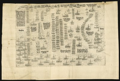 Slaget ved Lepanto 7. oktober 1571, 1571 av Balthasar Jenichen