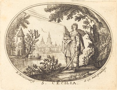 Saint Cecilia i et landskap av Balthasar Moncornet