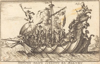 Argon amphion dirigert av Mercury av Balthasar Moncornet after Remigio Cantagallina