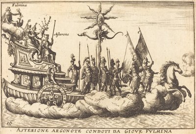 Argonote Asterion ledet av Jupiter Fulminates av Balthasar Moncornet after Remigio Cantagallina