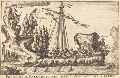 Polyphemus og Palemonius Argonauts ledet av Ceres av Balthasar Moncornet after Remigio Cantagallina
