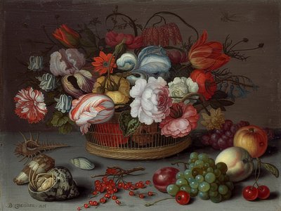 Kurv med blomster. Rundt 1622 av Balthasar van der Ast