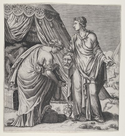 Judith med sjefen for Holofernes. av Balthazar van den Bos