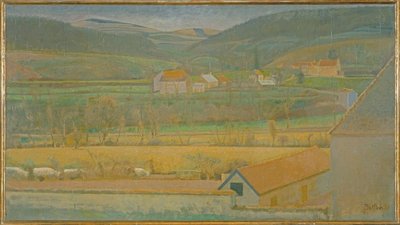 Yonne-dalen av Balthus Klossowski de Rola