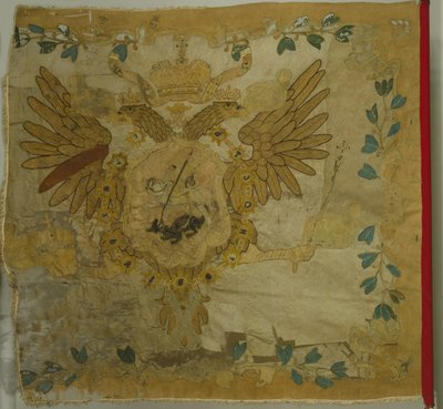 Saint Georges flagg til infanteriregimentet på Anna Ioannovnas tid, 1730-tallet av Banners and Standards Flags