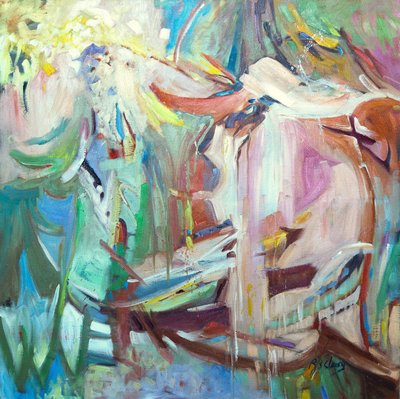 Alle årstider, ca. 1980–95 (olje på lerret) av Barbara Cleary