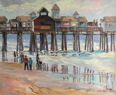 Strandscene Maine av Barbara Cleary