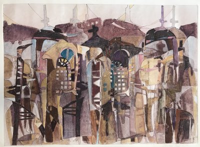 San Francisco De Asis, ca. 1980–90 (monotypi) av Barbara Cleary