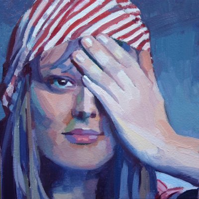 "Face 12", 2012 av Barbara Hoogeweegen