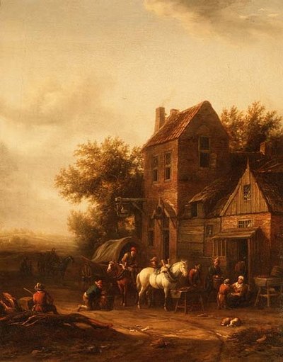 To ryttere i en smide av Barend Gael or Gaal
