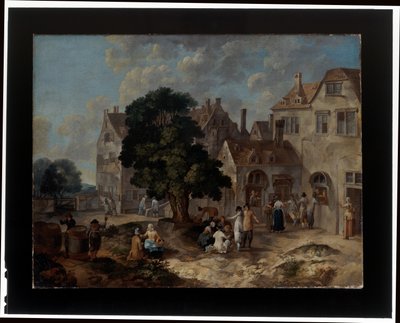 Et par landsbyscener av Barend Hendrik Thier