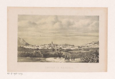 Utsikt over Tetouan i Marokko Tetouan i Marokko (tittel på objekt) av Barend Leonardus Hendriks