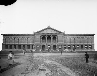 Art Institute of Chicago, Chicago, Illinois, USA, ca. 1892 (s/hvitt-bilde) av Barnes and Crosby