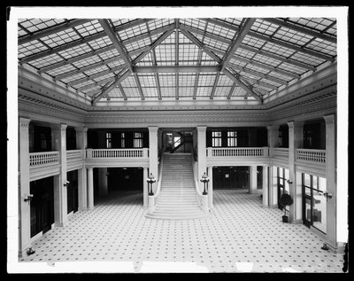Illinois Theatre Building, Chicago, Illinois, USA, ca. 1905 (s/hvitt-bilde) av Barnes and Crosby