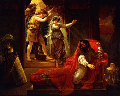 David spiller harpe for kong Saul, av Baron Antoine Jean Gros