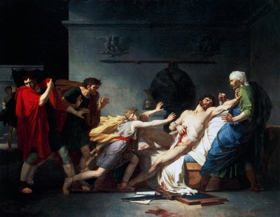 Døden til Cato den yngre også kjent som Uticensis av Baron Pierre Narcisse Guerin