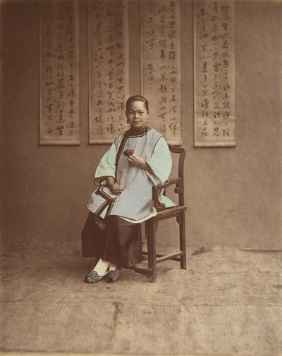 Jente fra Shanghai, 1870-tallet. av Baron Raimund von Stillfried