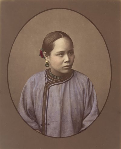 Jente fra Shanghai, 1870-tallet. av Baron Raimund von Stillfried