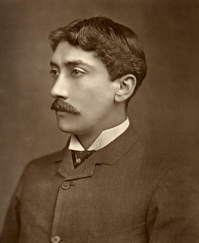 Den britiske skuespilleren Yorke Stephens i One Change, 1886 av Barraud