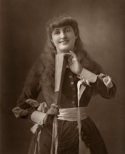 Den britiske skuespilleren Alice Atherton i Oliver Grumble, 1886 av Barraud
