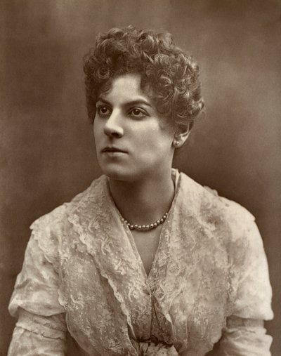 Den britiske skuespillerinnen Miss Jessie Millward i The Harbour Lights, 1886 av Barraud