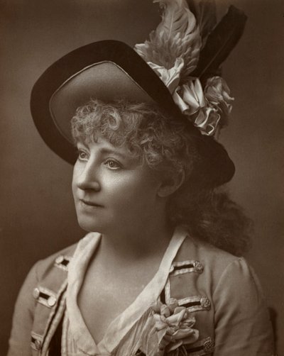 Lydia Thompson , britisk danser, skuespiller og teaterprodusent, 1886 av Barraud