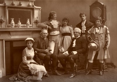 The Vaudeville Company i The Road to Ruin, ved Vaudeville Theatre, London, 1886 av Barraud