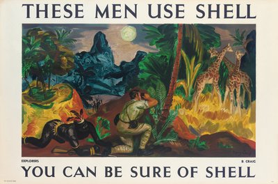 Reklameplakat for Shell av Barry Craig