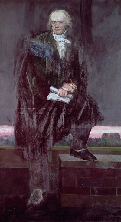 Portrett av Beethoven (uferdig) av Barry Fantoni