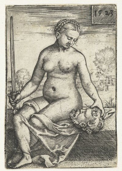 Judith med hode av Holofernes og sverd av Barthel Beham
