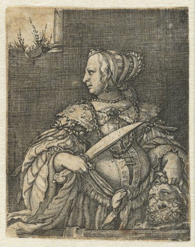 Judith med hode av Holofernes og sverd av Barthel Beham