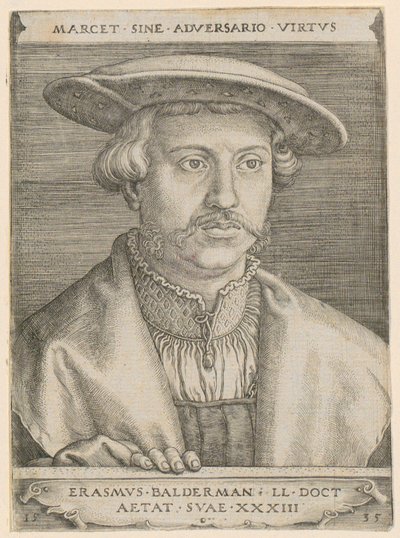 Portrett av doktor Erasmus Baldermann av Barthel Beham