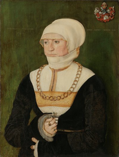 Portrett av Magdalena Pittrichin, 1528. av Barthel Beham