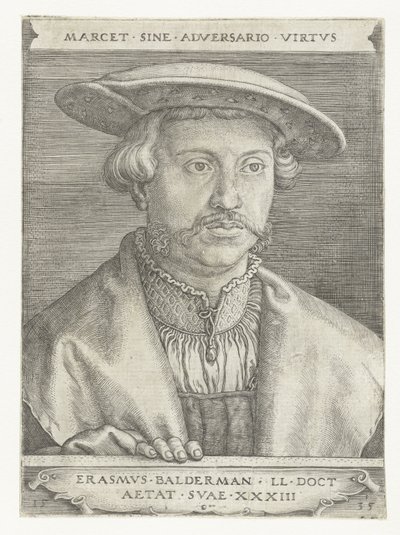 Portrett av Erasmus Balderman av Barthel Beham